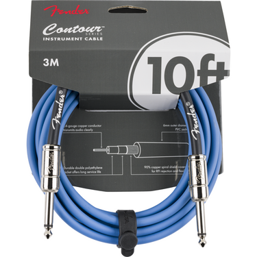 Cable Fender Contour Para Instrumento 3 Metros Azul 0990571102